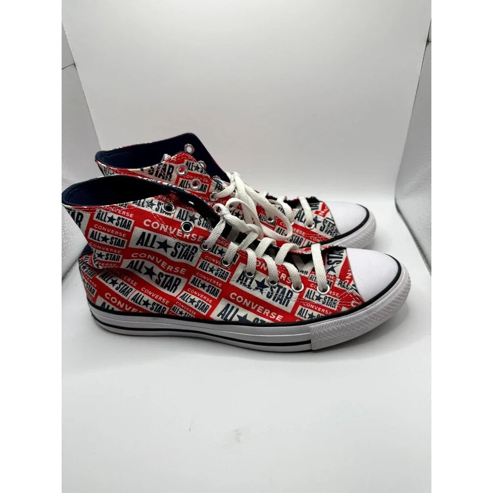 Converse Logo Play Chuck Taylor All Star 166984F Men 10 Sneaker Red Casual Shoes - Picture 4 of 9